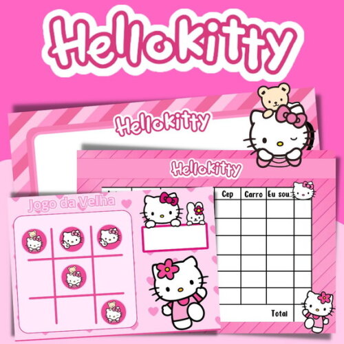 Kit Jogos Personalizados ( Lousa, Stop, Forca ou Velha )