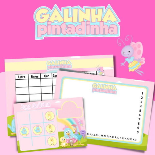 Kit Jogos Personalizados ( Lousa, Stop, Forca ou Velha )