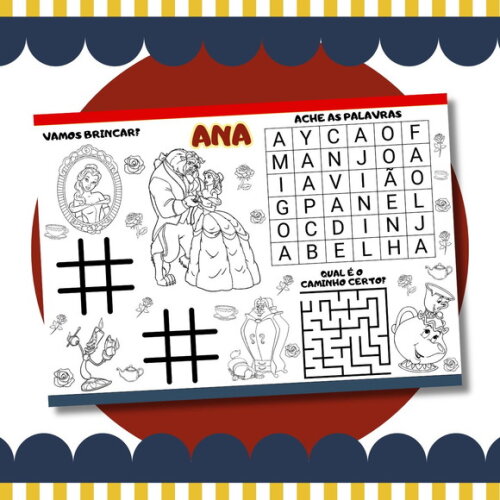 Livro Diversão a Bela e a Fera