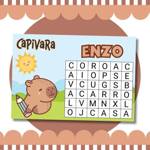Livro Diversão Capivara