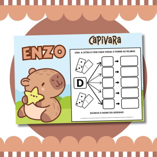 Livro Diversão Capivara