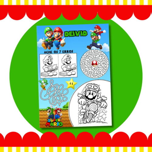 Livro Diversão Super Mario