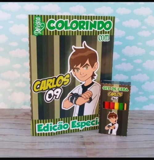 Revista de Colorir com Giz de Cera