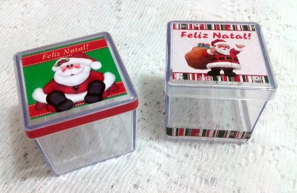 Caixinha Acrilica Papai Noel