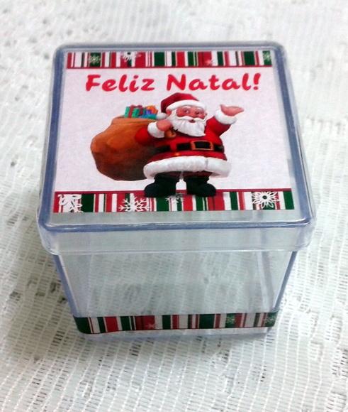 Caixinha Acrilica Papai Noel