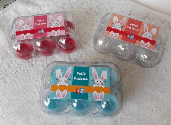 Caixinha com mini-ovinhos de Pascoa