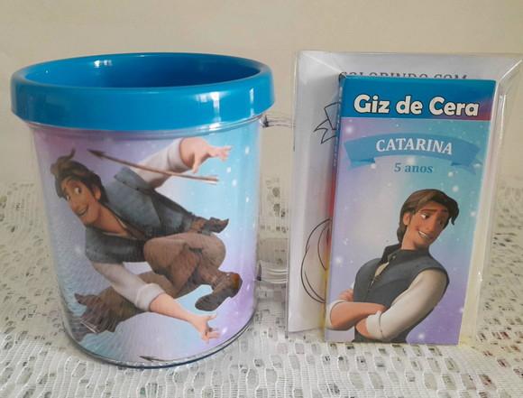 Caneca Acrílica Personalizada Rapunzel
