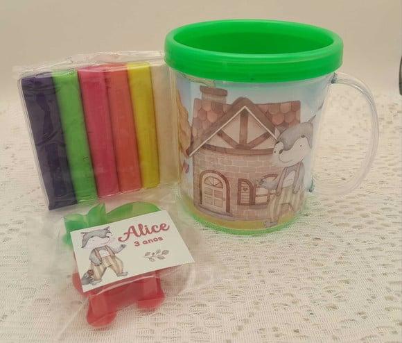 Caneca com Kit Massinha - Qualquer Tema