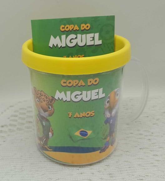 Caneca Copa do Mundo com Tabela dos Jogos
