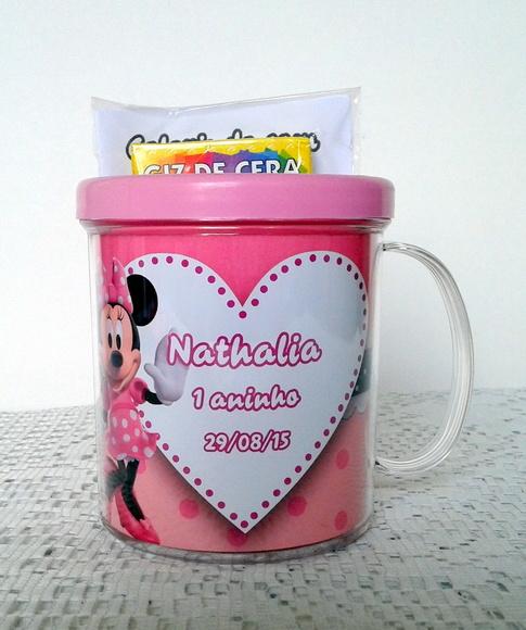 Caneca Minie Rosa- 24 Unidades