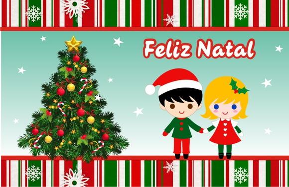 Cartão de Natal personalizado