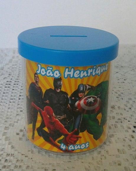 Cofrinho Acrílico - os Vingadores