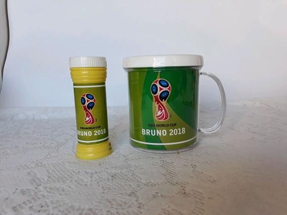 Copa Do Mundo - Caneca Recheada Com Bolinha De Sabão