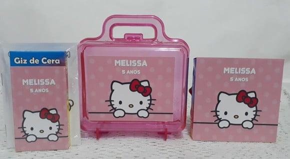 Lembrancinha Personalizada Hello Kitty - 24 Unidades
