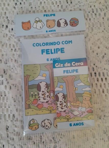 Livrinho de Colorir com Giz de Cera