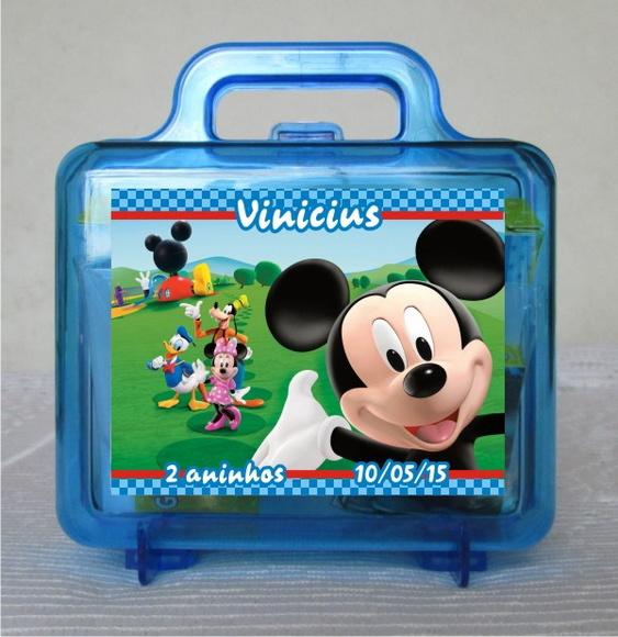 Maletinha Mickey com Kit Colorir