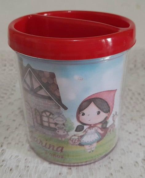 Porta-lápis Personalizado Chapeuzinho - 30 Unidades