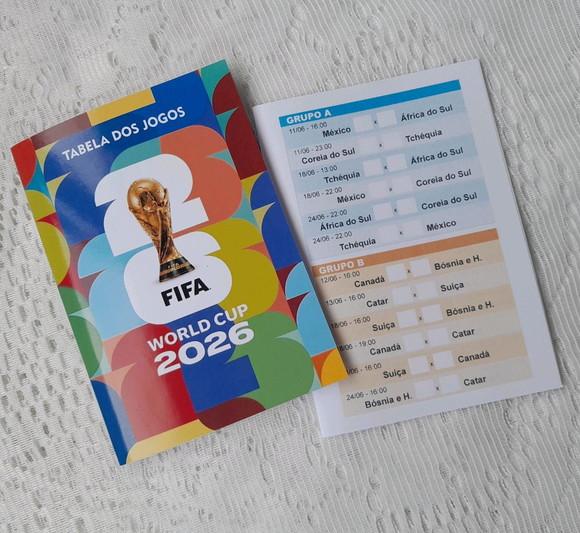 25 Tabelas Copa do Mundo - Lembrancinha Infantil