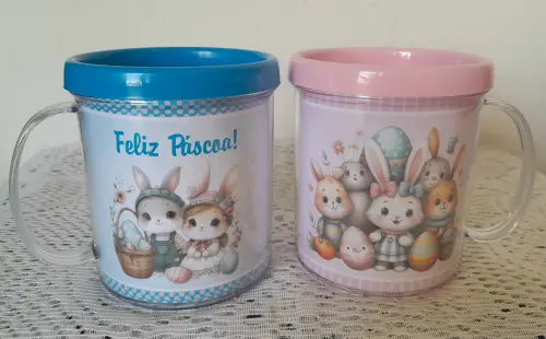 Caneca acrilica Páscoa