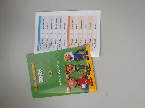 Lembrancinha Copa do Mundo - Tabela 30 unidades