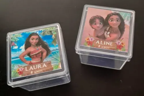 Caixinha Acrilica 5 x 5 Moana