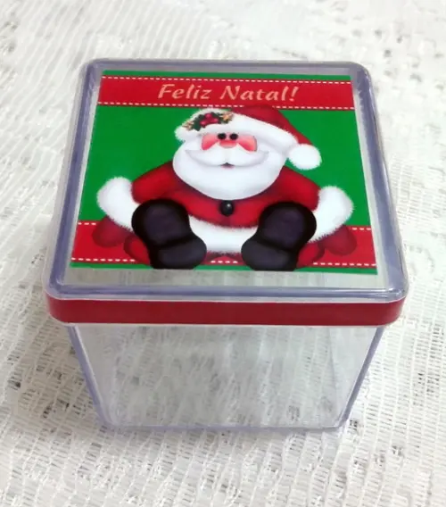 Caixinha Acrilica Papai Noel