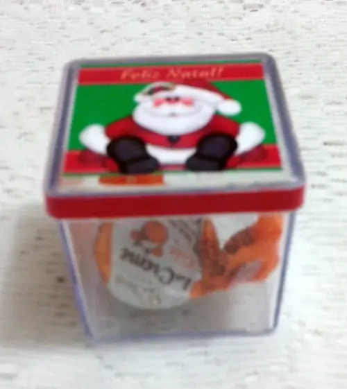 Caixinha Acrilica Papai Noel