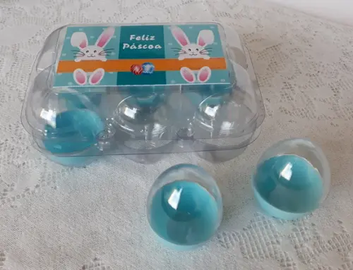 Caixinha com mini-ovinhos de Pascoa