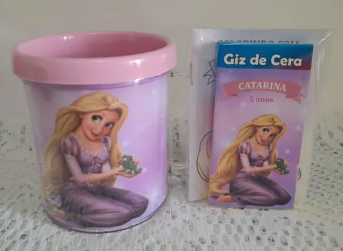 Caneca Acrílica Personalizada Rapunzel