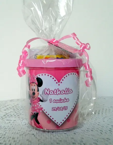 Caneca Minie Rosa- 24 Unidades