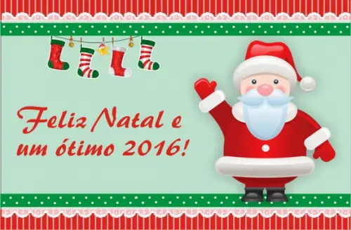 Cartão de Natal personalizado