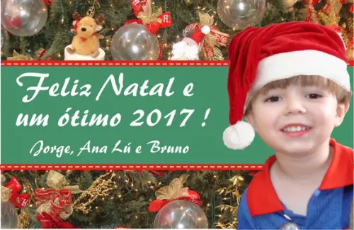 Cartão de Natal Personalizado (com foto)