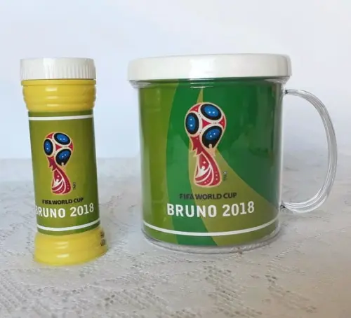 Copa Do Mundo - Caneca Recheada Com Bolinha De Sabão