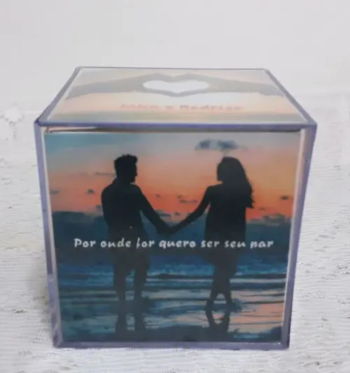 Foto Cubo Dia dos Namorados Porta-retrato