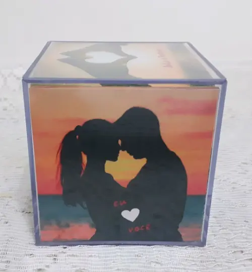 Foto Cubo Dia dos Namorados Porta-retrato