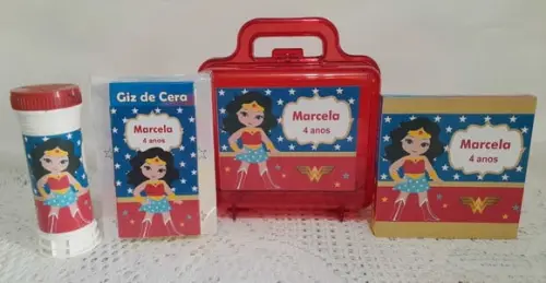 Lembrancinha Aniversário Mulher Maravilha
