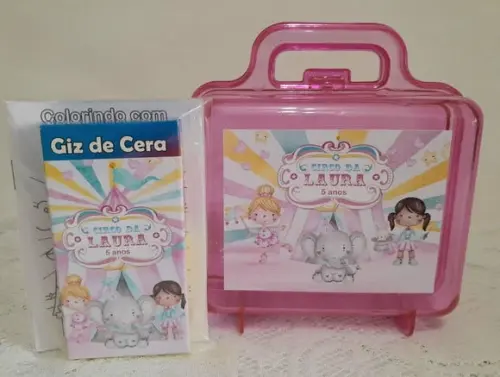 Lembrancinha de Aniversário Circo Rosa