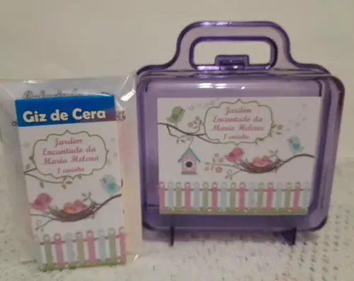 Lembrancinha de Aniversário Jardim e Passarinhos
