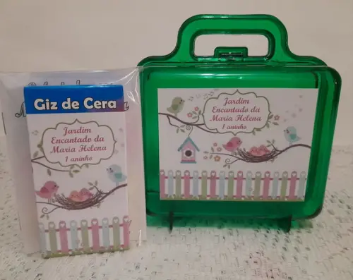 Lembrancinha de Aniversário Jardim e Passarinhos