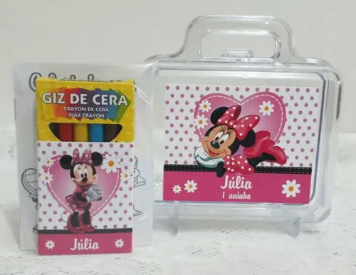 Lembrancinha de Aniversário Minie Rosa