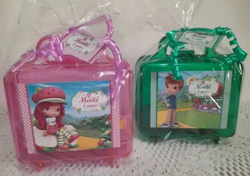 Lembrancinha de Aniversário Moranguinho - 24 Unidades