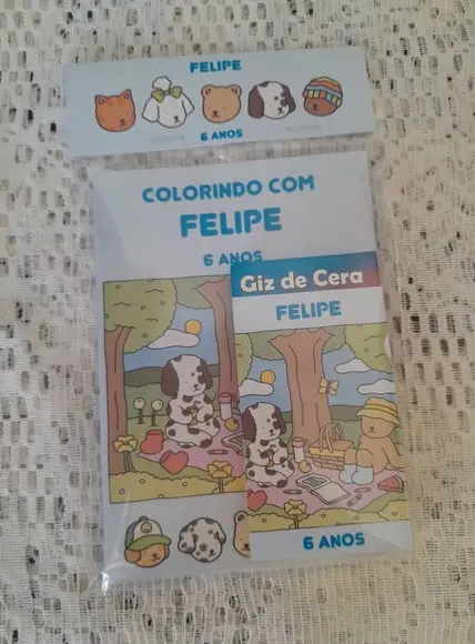 Livrinho de Colorir com Giz de Cera