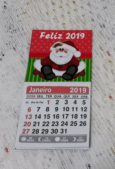 Mini Maletinha com Calendário