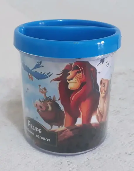 Porta-lápis Rei Leão