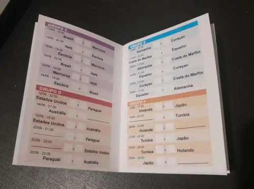 Tabela Copa do Mundo 2026 - 70 Unidades