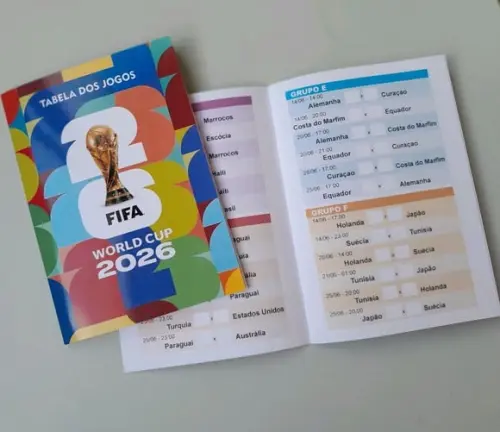 Tabela da Copa 2026 - 50 Unidades