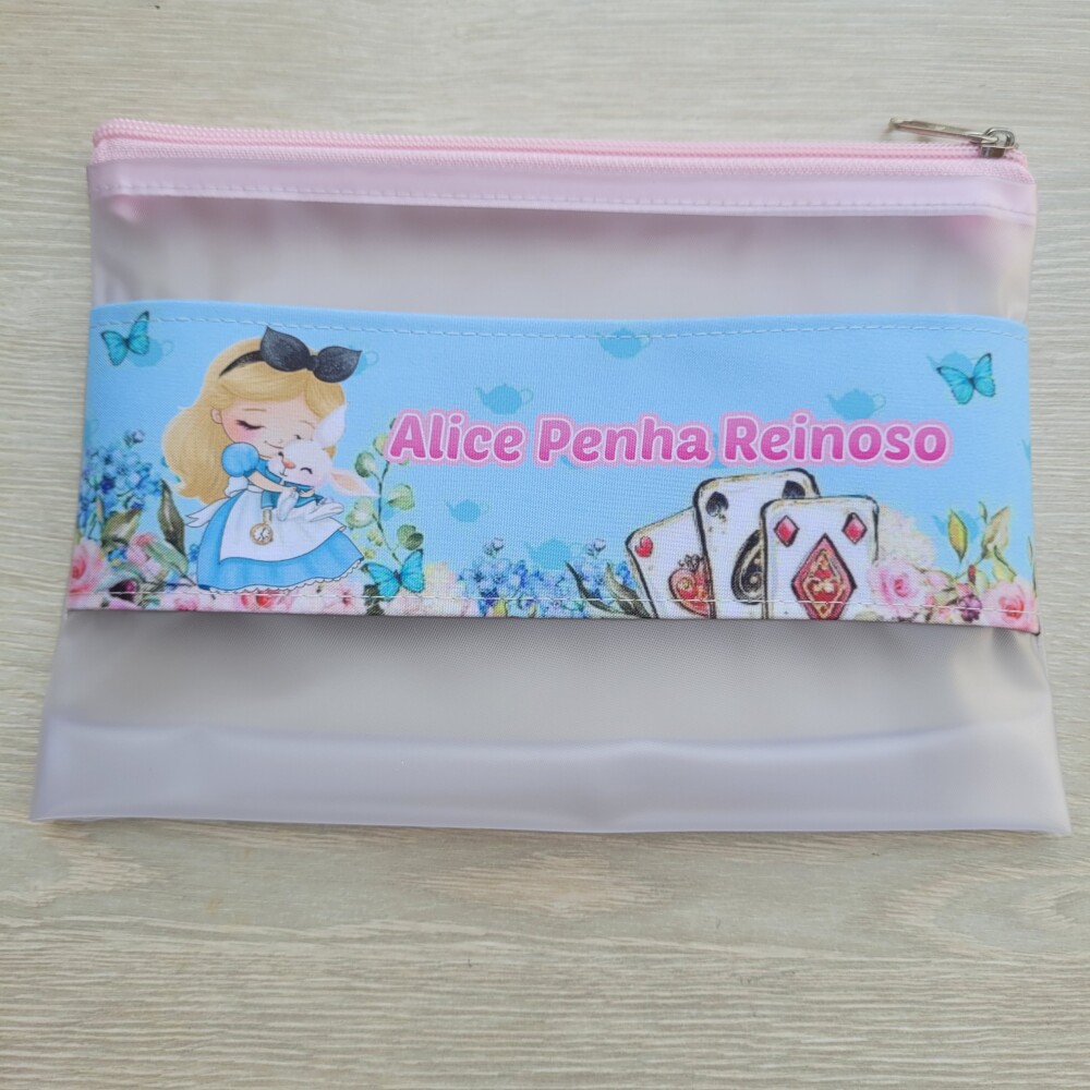 Estojo Necessarie higiene dental  Alice no país das maravilhas P