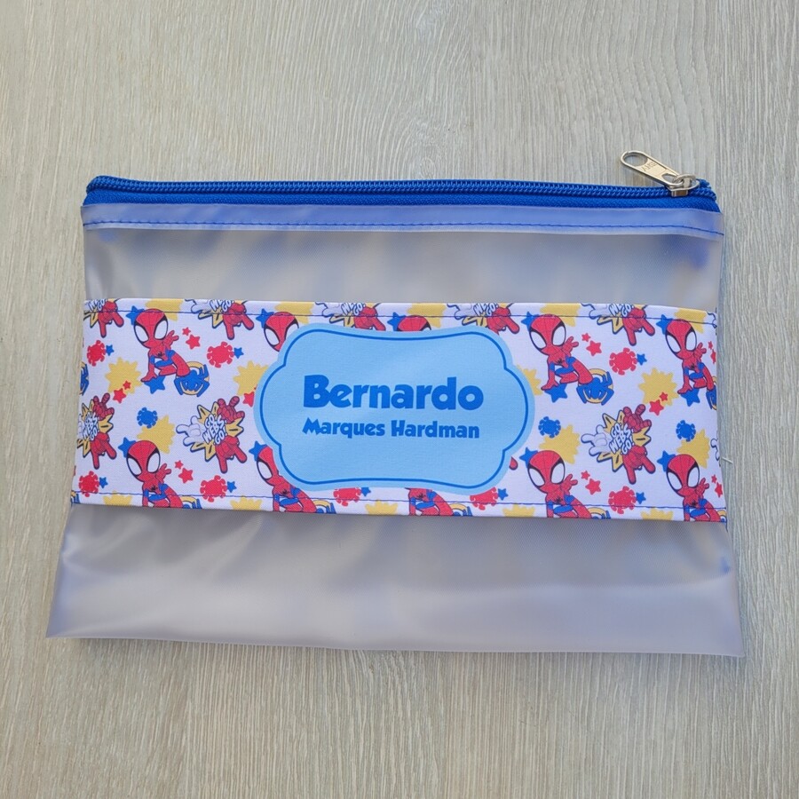 Estojo Necessarie higiene dental Homem Aranha Personalizado
