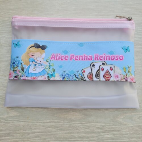 Estojo Necessarie higiene dental  Alice no país das maravilhas Personalizado