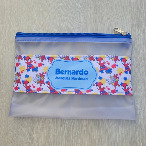Estojo Necessarie higiene dental Homem Aranha Personalizado